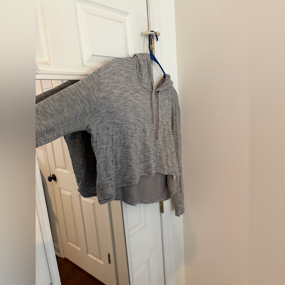 Gray Hooded Sweater Athleta